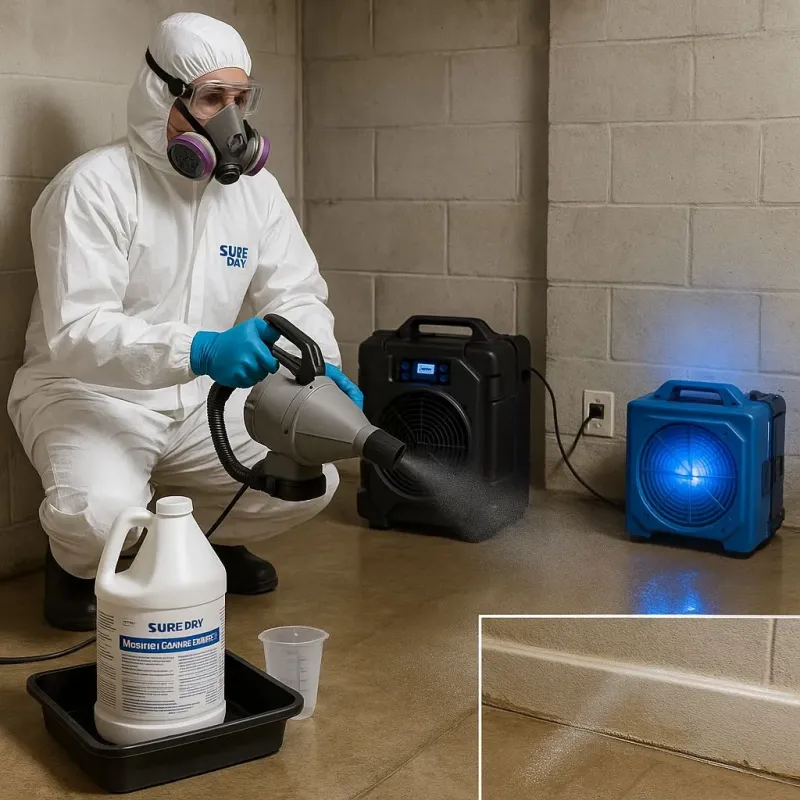 Sanitization and Odor Removal process in West and East Lealman, FL