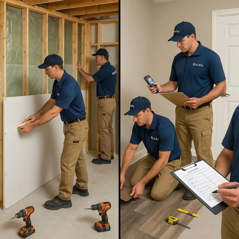 Repairs and Reconstruction process in West and East Lealman, FL